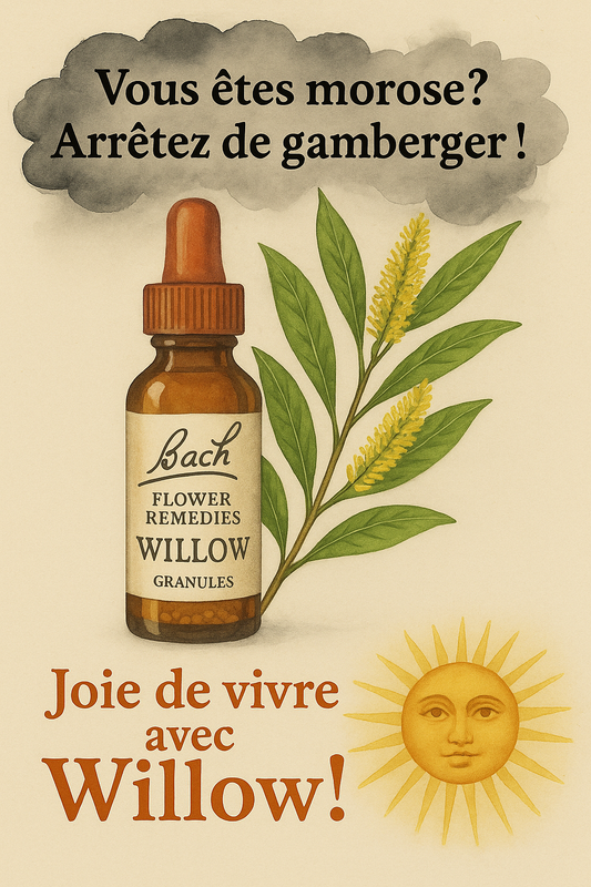 Fleur de Bach Bio WIllow en granules sans alcool